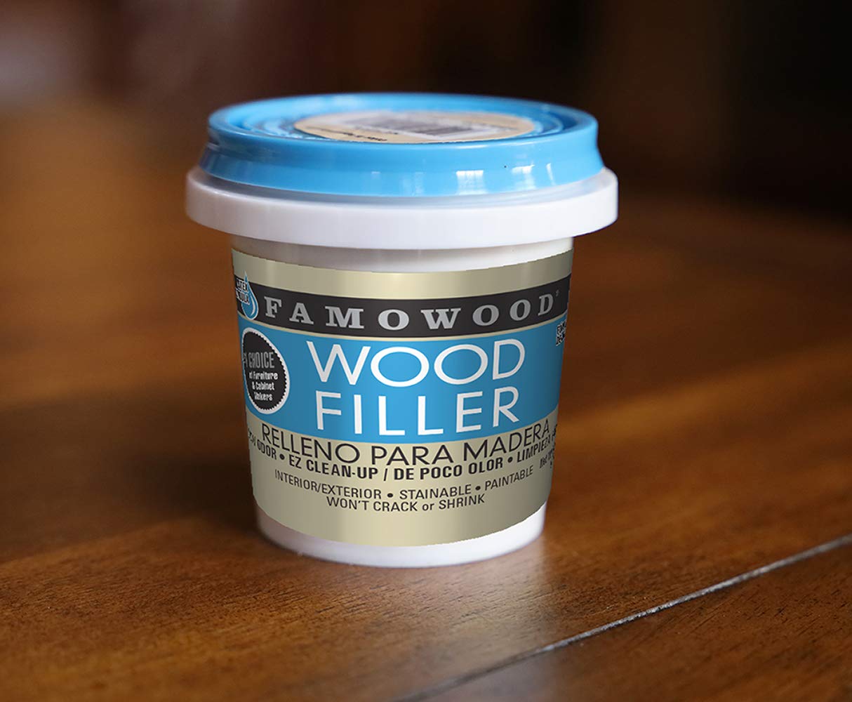 FamoWood 40022126 Latex Wood Filler - Pint, Natural