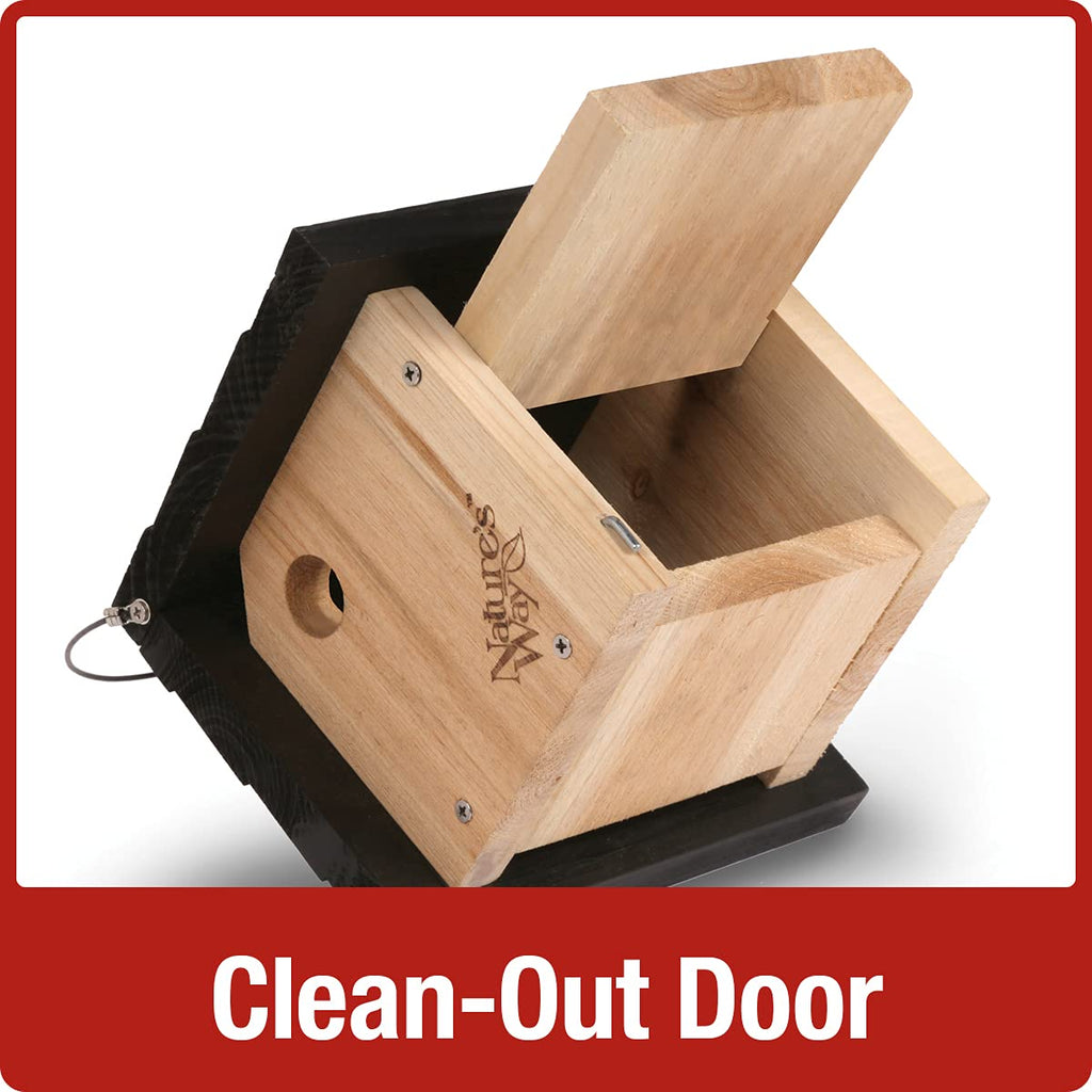 Nature's Way Bird Product CWH1 Cedar Wren House, 8 by 8.875 by 8.125-Inch
