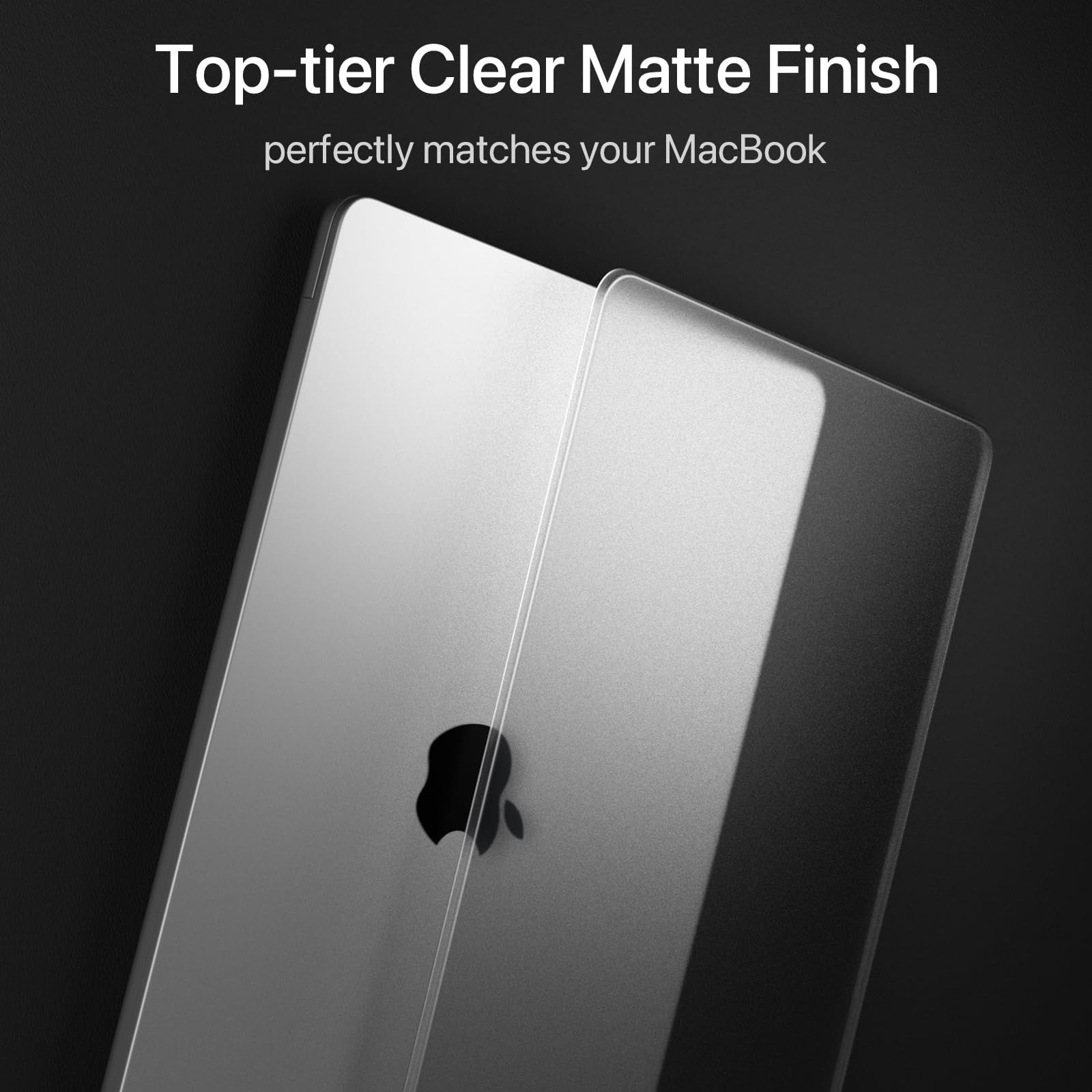 Soonjet Invisible Armor for MacBook Air 15 inch Case 2026-2023 New M5-M2 [Same as Bare Device] [Scientific Slim] Protective Hard Shell Translucent Cover for Laptop - Matte Clear