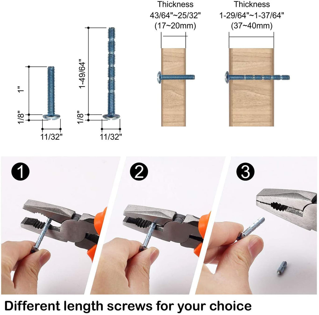Amerdeco 10 Pack Brushed Satin Nickel Cabinet Knobs 1.2 Inch(30mm) Single Hole Cabinet Handles Dresser Knobs Drawer Knobs and Pulls for Bathroom Cabinets ZH0008