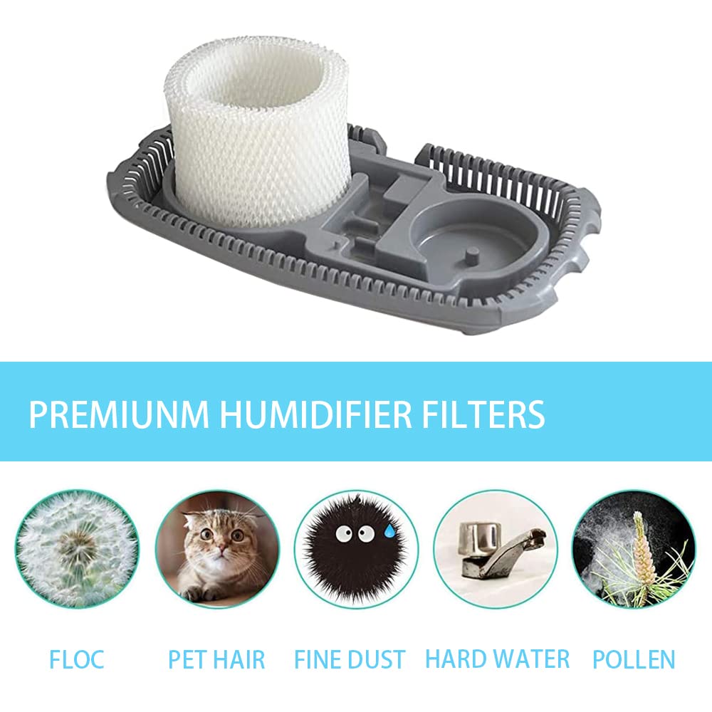 4 Pack Humidifier Wicking White Filter Compatible with Honeywell HCM350 HAC-504 HAC-504AW HAC504V1 Filter Replacement for Honeywell Filter HCM 350 Cool Mist Humidifiers