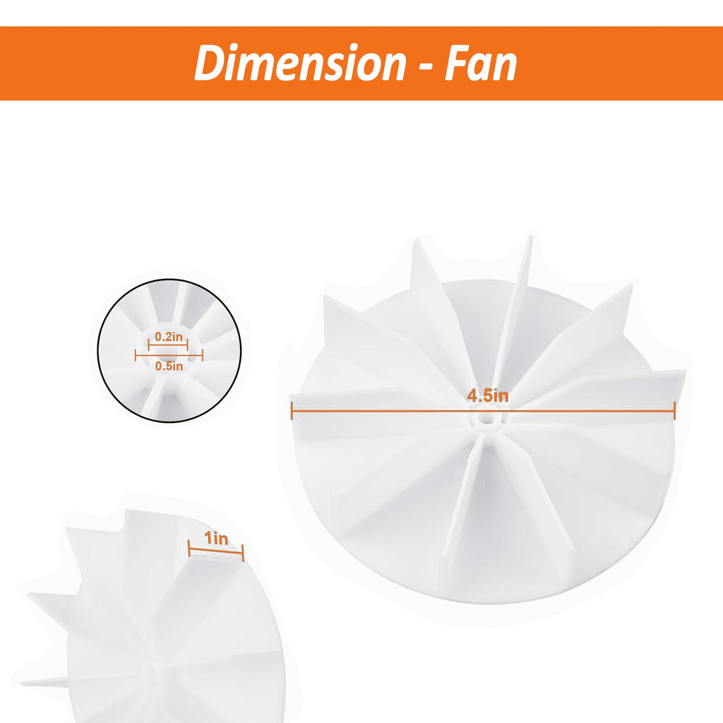 SM550 Universal Bathroom Vent Fan Motor Replacement Kit (50 CFM, 3000 RPM, 120V), Quiet Exhaust Fan Motor (Fits Nutone, Broan, Uppco, Sears 569 & More)