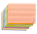 8 Pack Lined Sticky Notes 8x6 in Post,400 Sheets Large Ruled Post Stickies,50 Sheets/pad Bright Self Sticky Super Power Memo Pads Strong Adhesive for Home,Office,School
