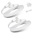 Basesailor Micro USB Power Cable 30FT 2Pack,Flat Micro USB Charging Power Cord,Charger for Wyze Cam Pan,Yi Cam,Nest Cam,Blink Mini/XT/XT2/3rd Gen Camera,Arlo Q,Furbo Dog,Netvue,Xbox 1 Controller 20