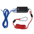 EATAKWARD Trailer Breakaway Switch, 4ft Breakaway Coiled Cable Kit with Electric Trailer Brake Switch Control Fit for RV Towing Trailers(4ft)