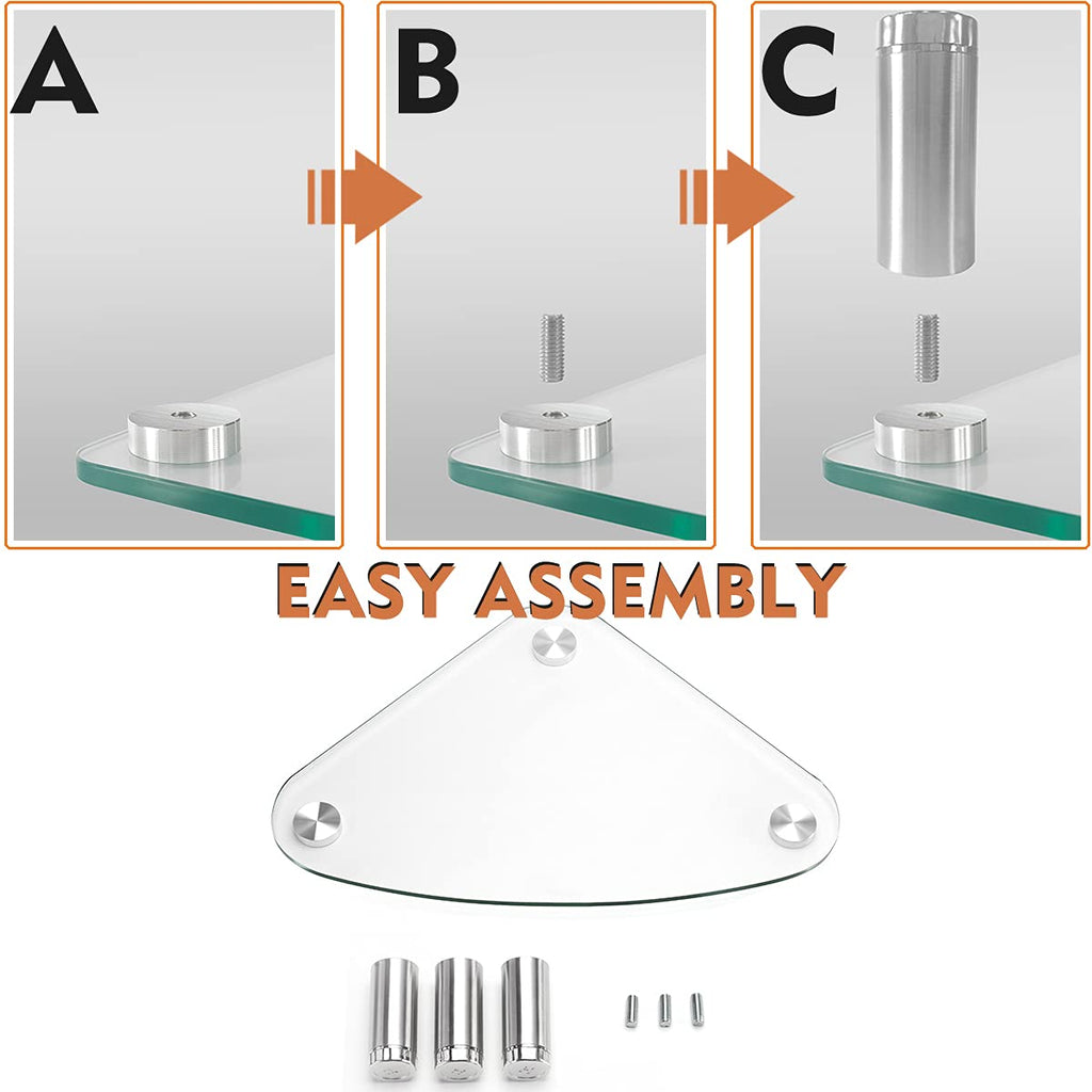 2 Pack Computer Monitor Riser | Triangle Desktop Universal Corner Stand for Computer Monitor & Laptop HD01T-203