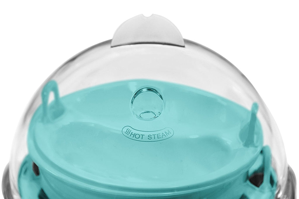 Elite Cuisine EGC-007T Maxi-Matic Egg Poacher & Egg Cooker with 7 Egg Capacity, Teal
