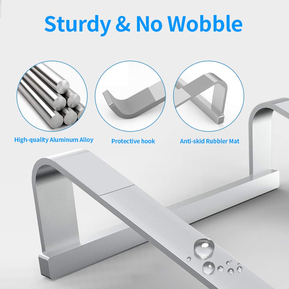 Laptop Stand for Desk，Stable Ergonomic Aluminum Computer Riser Cooling Stand for Mac MacBook Pro/MacBook Pro Air,HP, Dell, More PC Notebook - 12 13 15 16.2 inch