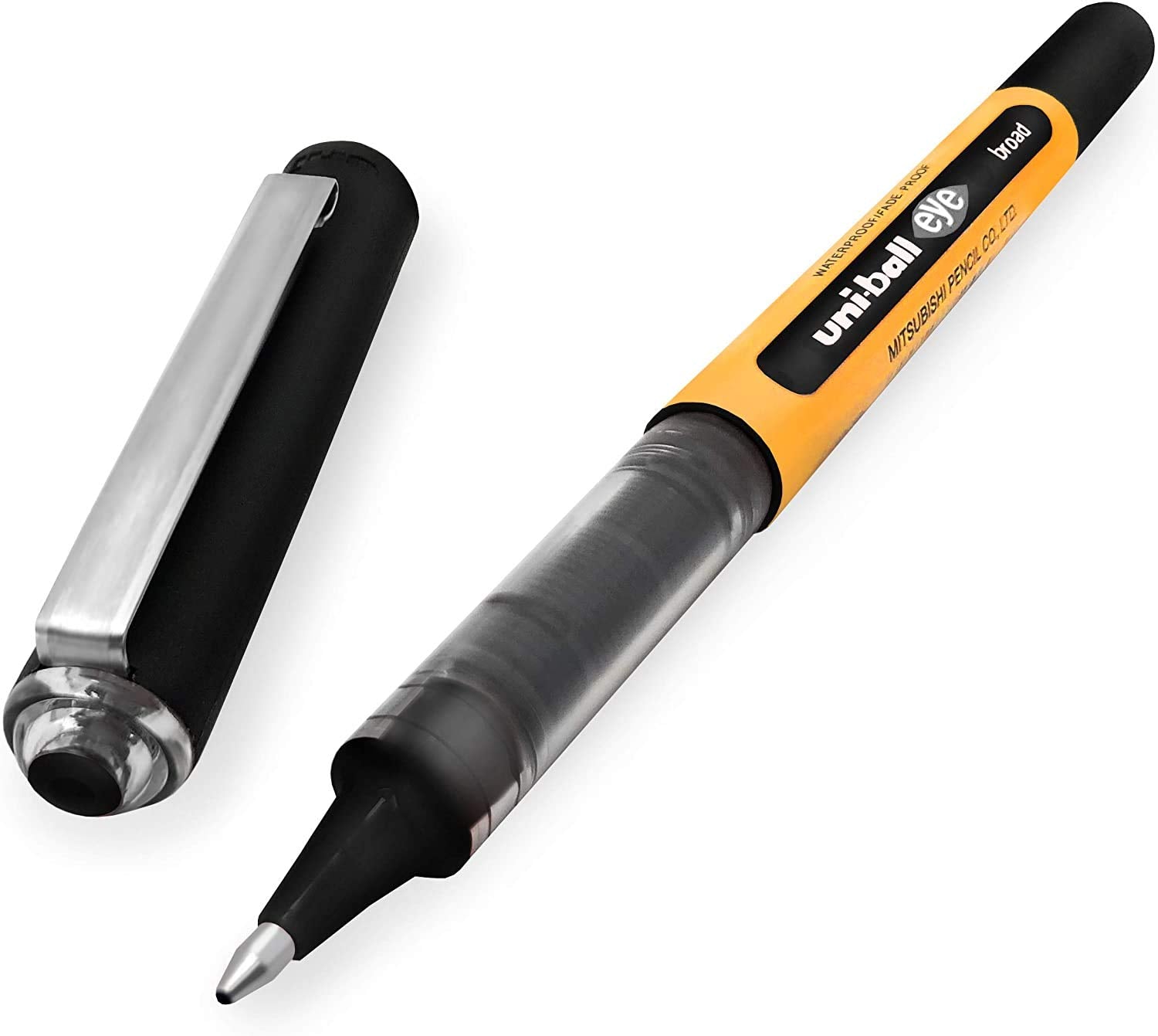 uni-ball Eye UB-150-10 1.0mm Liquid Ink Rollerball Pen - Black, Blue, Red (Pack of 6)