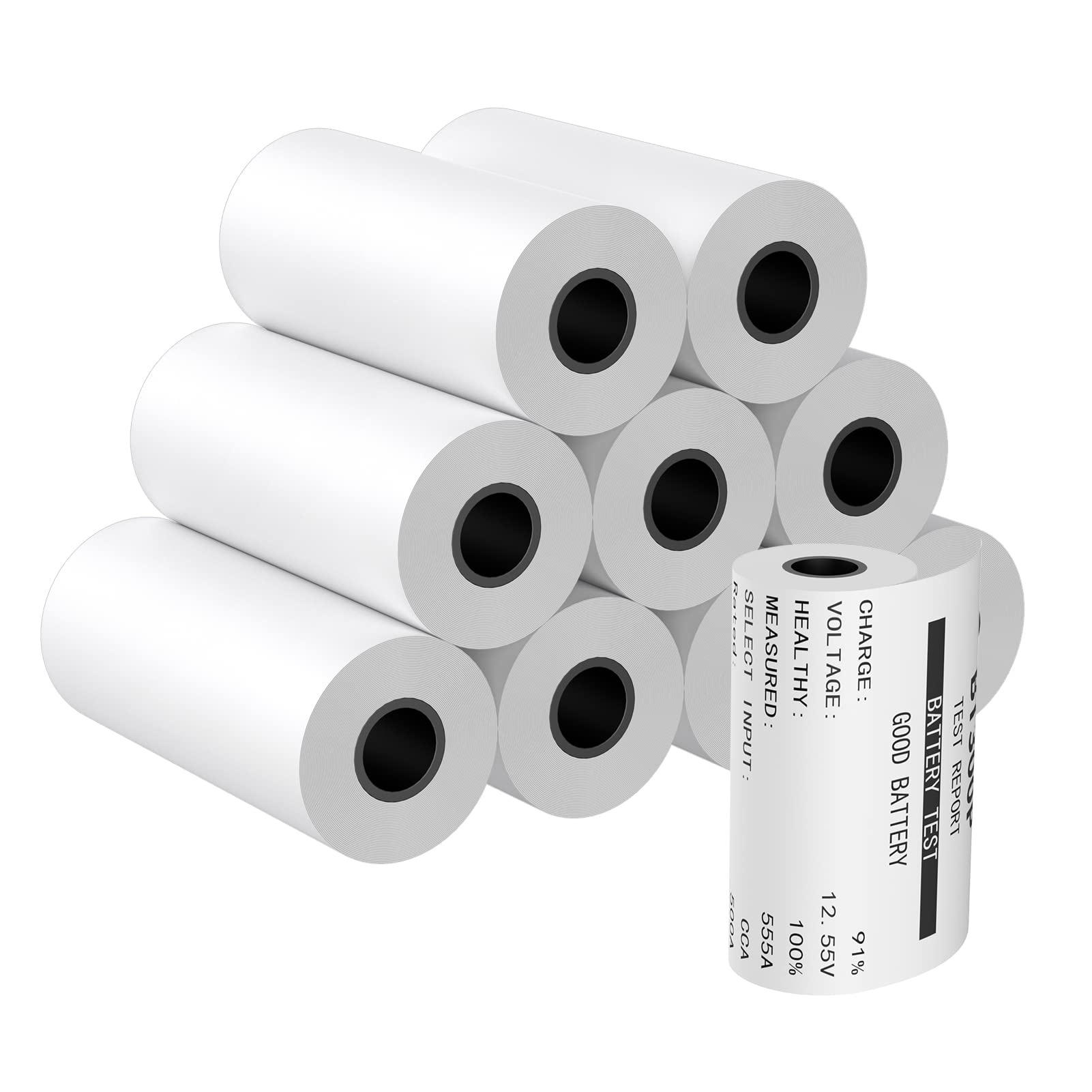 TOPDON 2 1/4" x 2.0' Thermal Paper Cash Register POS Receipt Paper (10 Rolls)