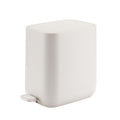 Veinvify 1.85 Gallons 7 Liters Slim Small Kitchen Trash Can with Lid Soft Close Dust Bin Step Pedal Garbage Waste Home Bathroom Office ABS Smooth Washable Poubelle Salle de Bain Beige