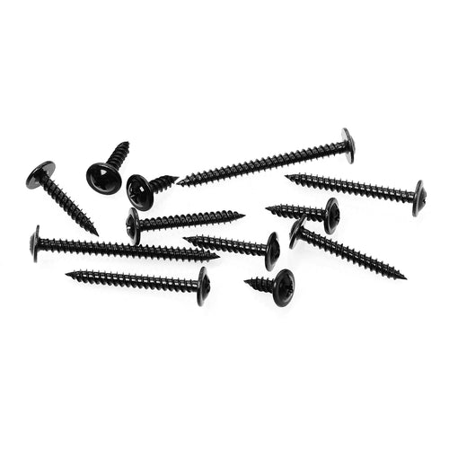 150Pcs #8 × 2" Black Screws for Wood, Phillips Truss Head Wood Screws, Quick Metal Self Tapping, Zinc Plated Steel, Truss Head Screws by Mywish