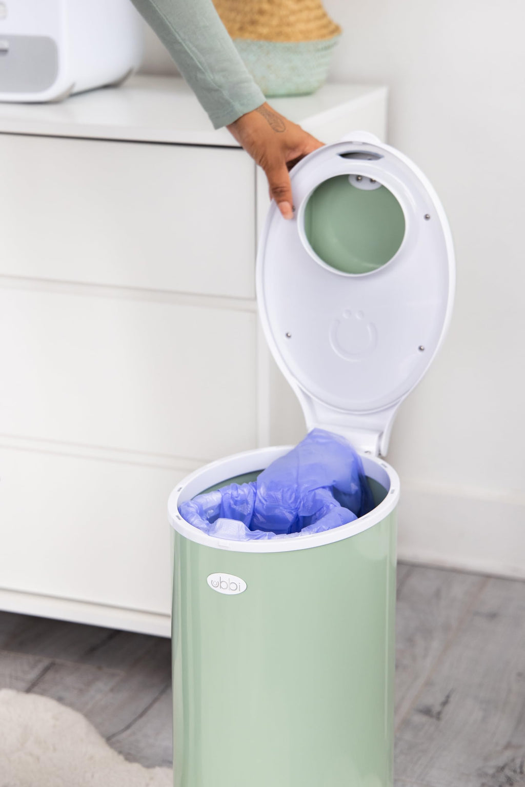 Ubbi Disposable Diaper Pail Plastic Bags, Value Pack, 75 Count, 13-Gallon Bags