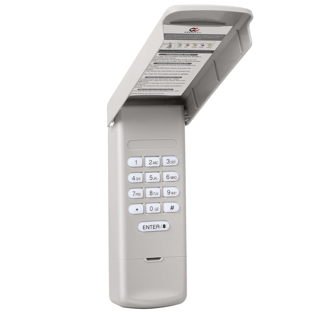 Universal Garage Door Opener Keypad, Compatible with Chamberlain LiftMaster Craftsman Garage Door Openers Since 1993, Wireless Keypad Keyless Entry, Security Garage Keypad, 315/390 MHz