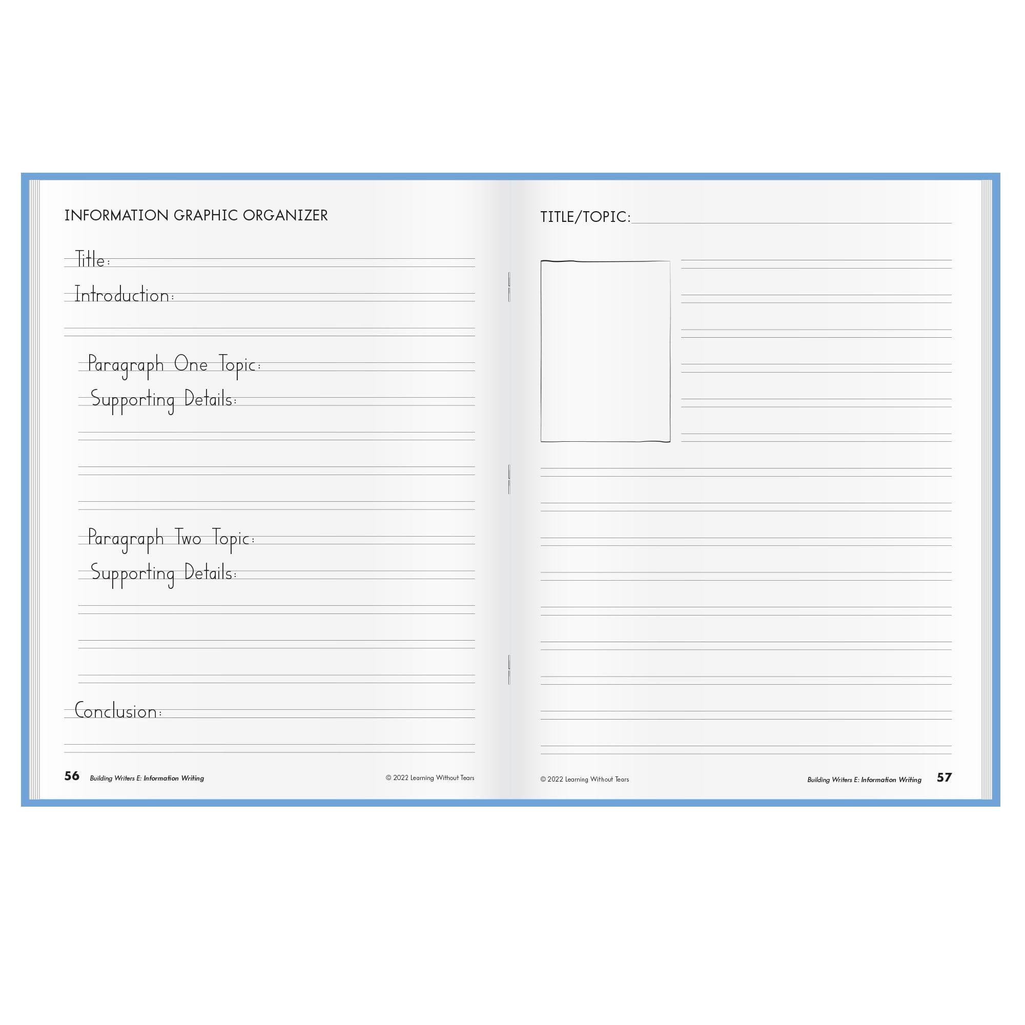 Learning Without Tears Building Writers, Student Edition- Grade 4, Writing Skills in Narrative, Information, Opinion Style, Writing Fluency- for School and Home Use