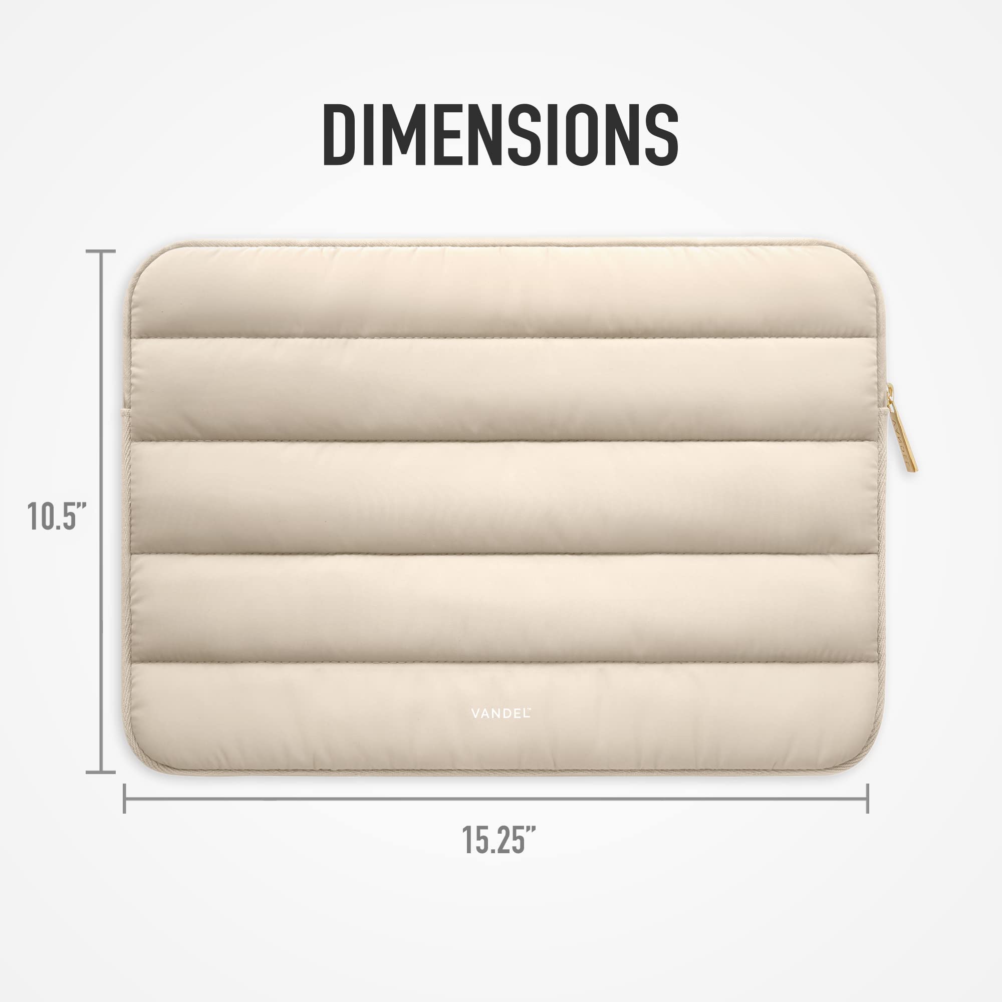 Vandel - The Original Puffy Laptop Sleeve 15-16 Inch Sleeve for Women and Men MacBook Pro 16 Inch Case, Cute Computer Sleeve 15.6 Inch HP Carrying Case Laptop Bag/Asus/Dell/HP Laptop Case 15.6 Cover