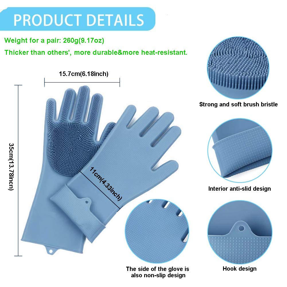 Pink silicone gloves 1 pair/for you