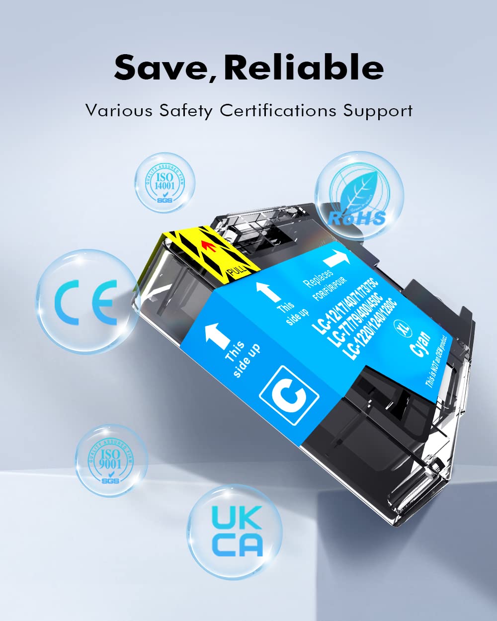 INK4U LC71 LC75 10-Pack Compatible Ink Cartridge Replacement for LC75 LC71 LC79 XL High Yield to Use with MFC-J6510DW MFC-J6710DW MFC-J6910DW MFC-J280W (4 Black, 2 Cyan, 2 Magenta, 2 Yellow)