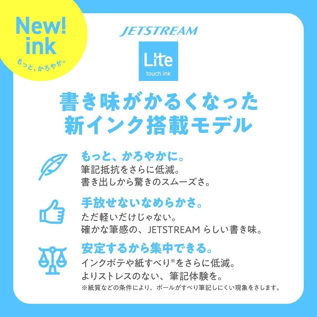 Mitsubishi Pencil HSXNSL055PMIX Oil Based Ballpoint Pen Jet Stream Light Touch Ink 5 Pack 0.5 Mix