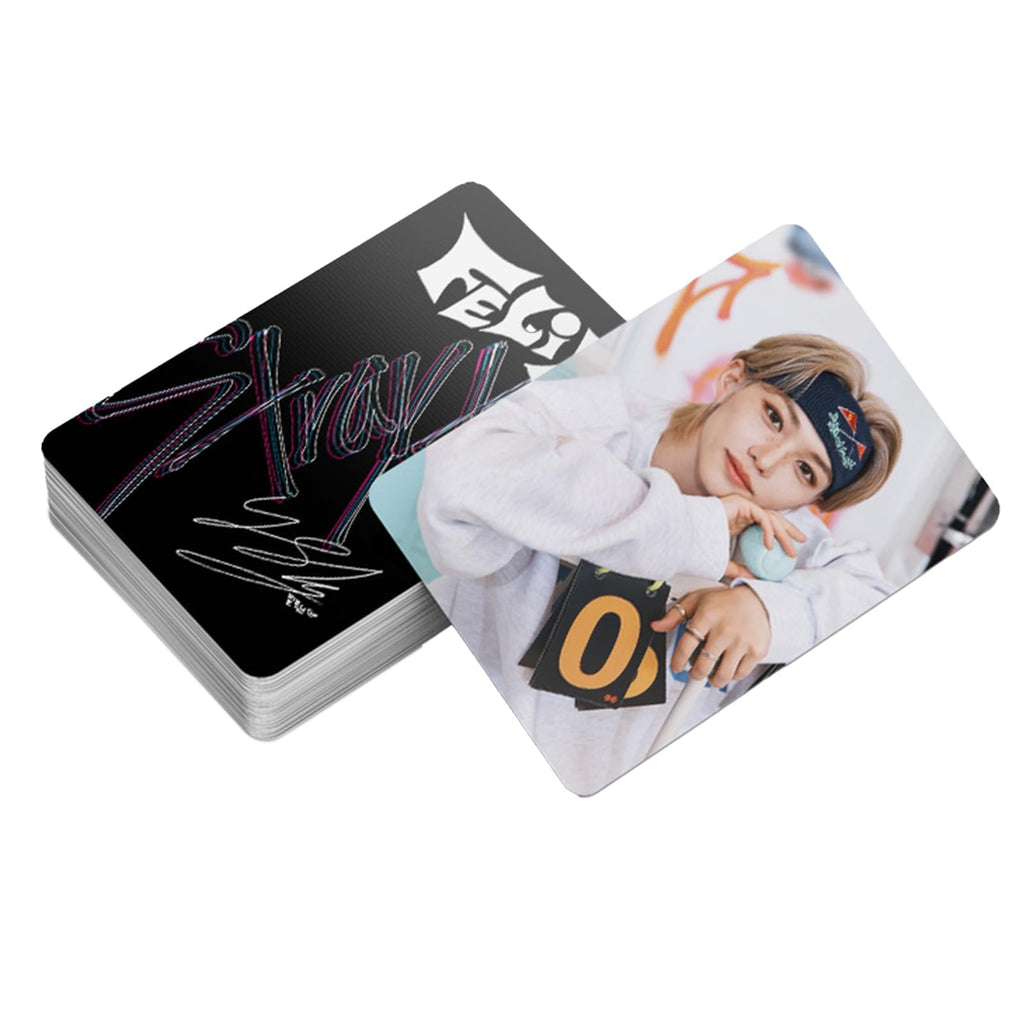 KPOPBP Stray Kids Photocards 60 PCS SKZ Rock Star Album Photo Cards with 32 PCS Stickers KPOP Gift Lomo Cards Merch for SKZ Boys and Girls (Felix)
