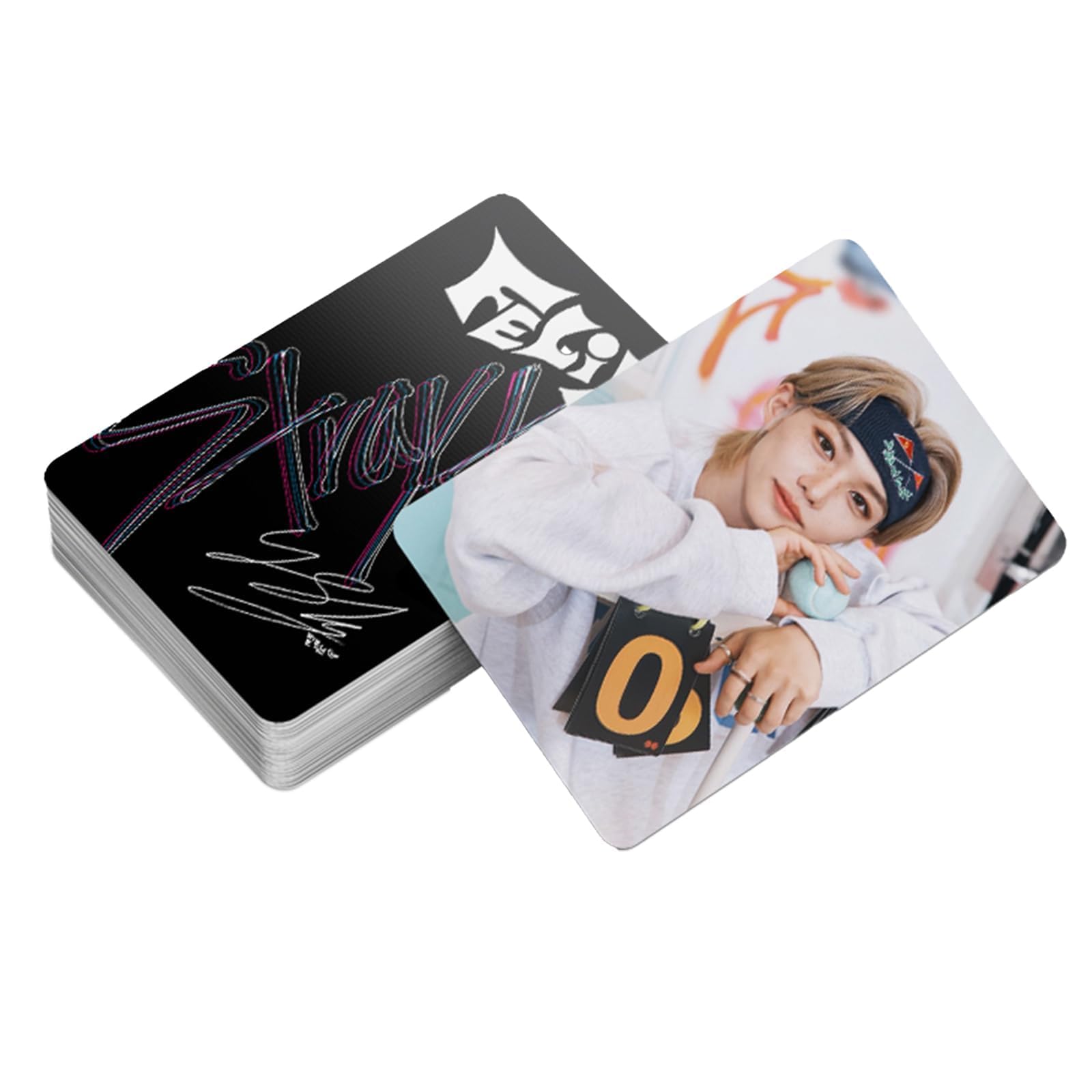 KPOPBP Stray Kids Photocards 60 PCS SKZ Rock Star Album Photo Cards with 32 PCS Stickers KPOP Gift Lomo Cards Merch for SKZ Boys and Girls (Felix)