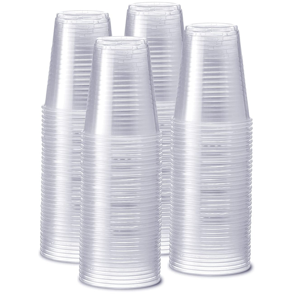 Gusto Clear Cups [12 oz - 240 Count] Disposable Cold Drinking Cups for Parties, Events, & Everyday Use - Crystal Clear, BPA-Free, Durable Polypropylene - Formerly Comfy Package