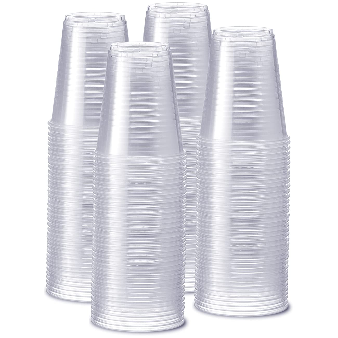 Gusto Clear Cups [12 oz - 240 Count] Disposable Cold Drinking Cups for Parties, Events, & Everyday Use - Crystal Clear, BPA-Free, Durable Polypropylene - Formerly Comfy Package