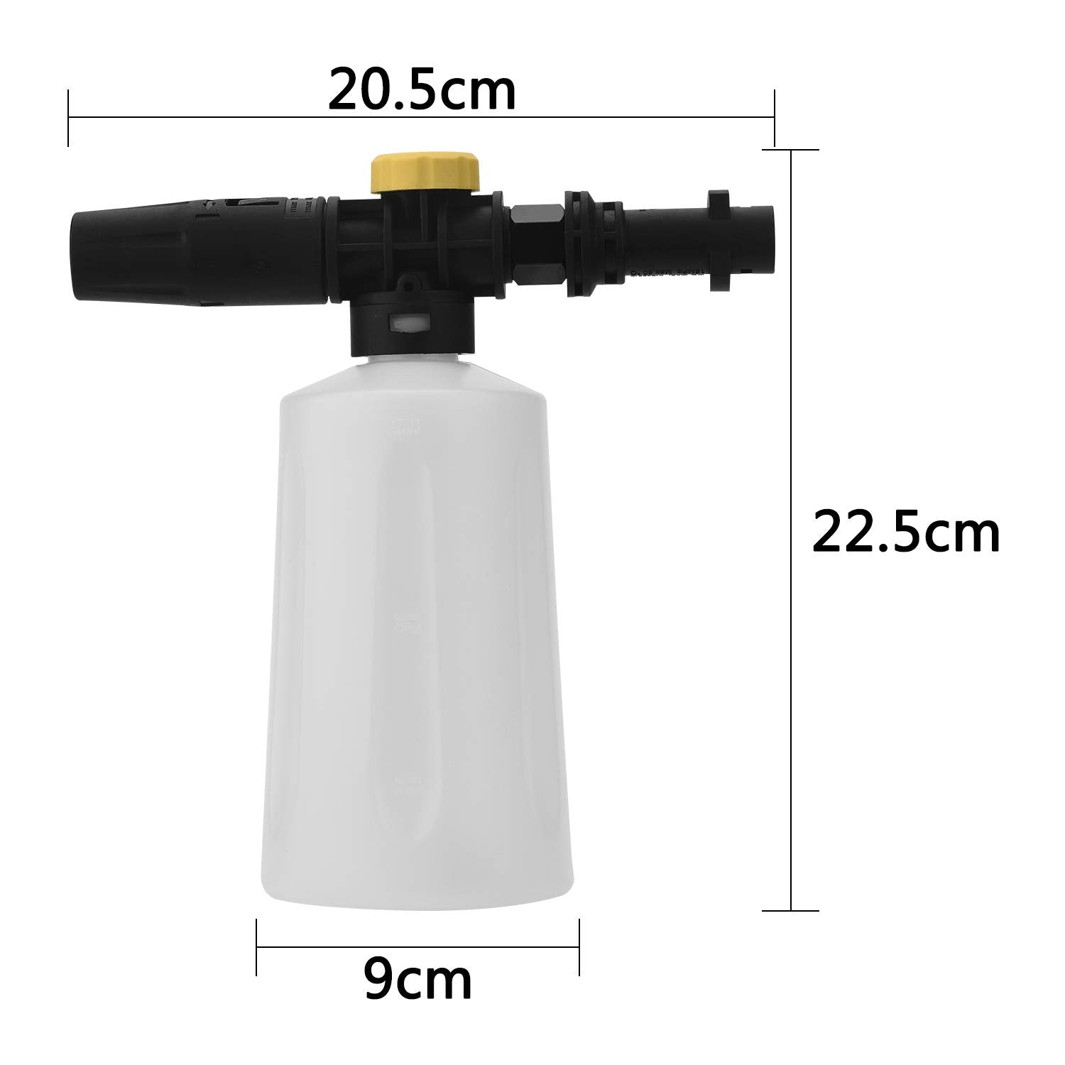 FUNTECK Foam Cannon for Karcher K Series, Adjustable Snow Cannon Foam Lance kit, Compatible with Karcher’s K2/K3/K4/K5/K6/K7 Pressure Washer