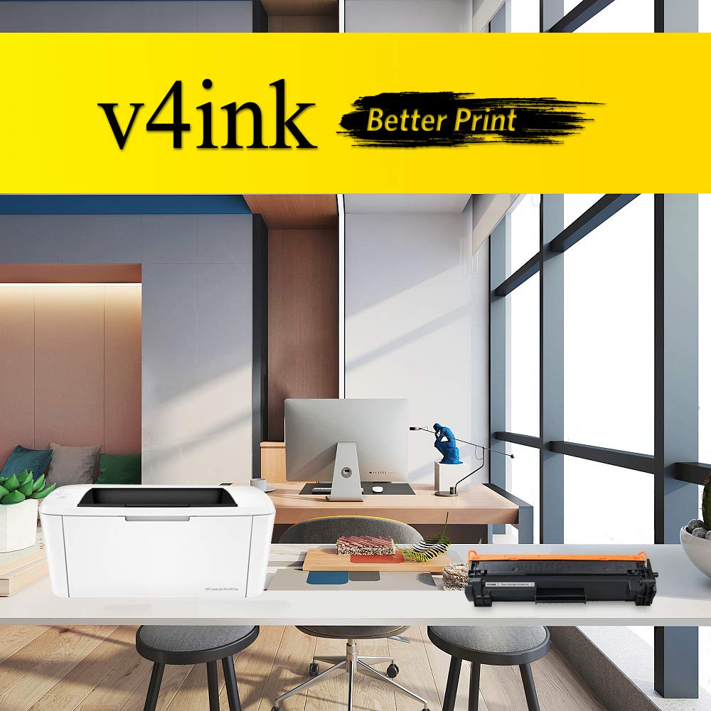 V4INK 1PK Compatible 48A Toner Cartridge Replacement for HP 48A CF248A Toner Cartridge Black Ink for use in HP Pro M15w M15a M16w M16a MFP M29w M29a M28w M28a Printer