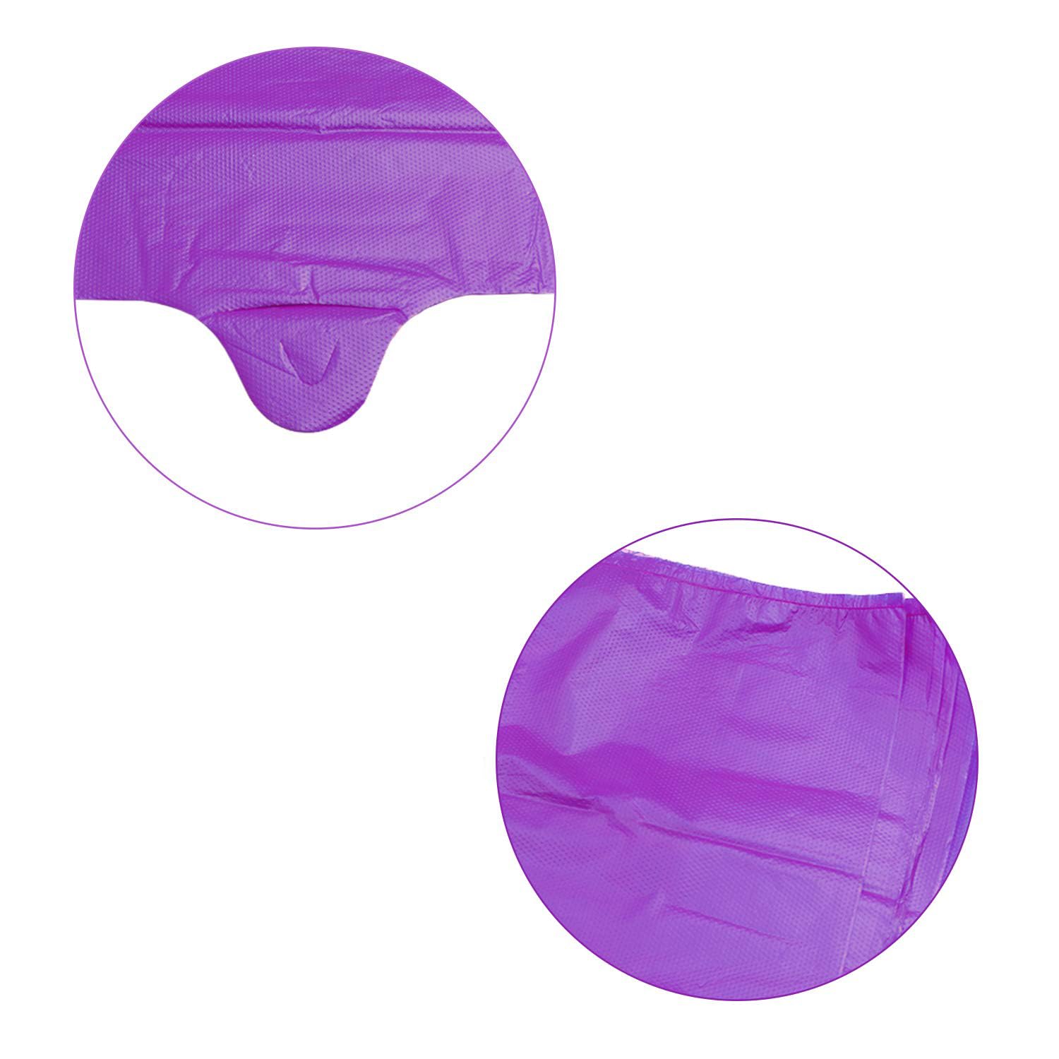 T Shirt Bags Plastic Grocery Bags with Handles in Bulk for Shopping and Restaurant, Bolsas De Plastico para Negocio, 12 x 20 Inch (Purple 200 Pcs)