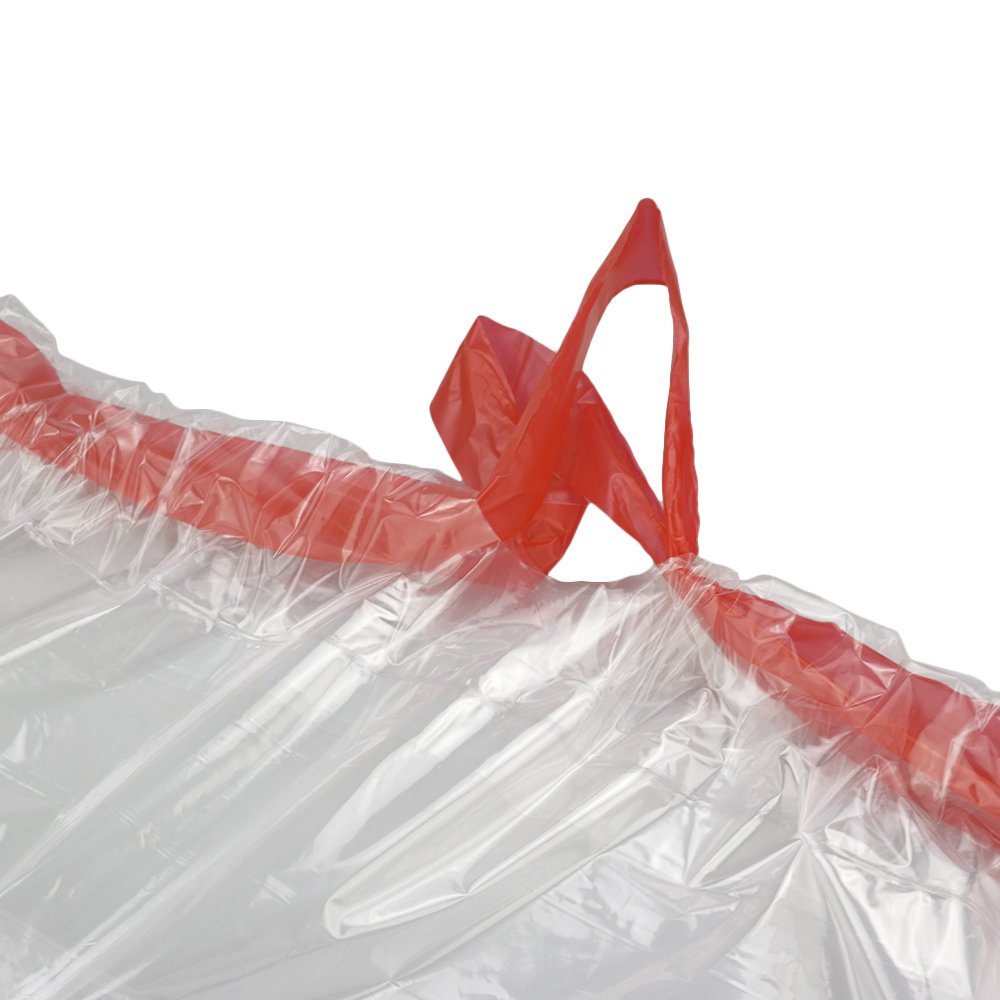 EudokkyNA 1.2 Gallon Clear Bathroom Trash Bags With Drawstring, 220 Bags/4 Rolls