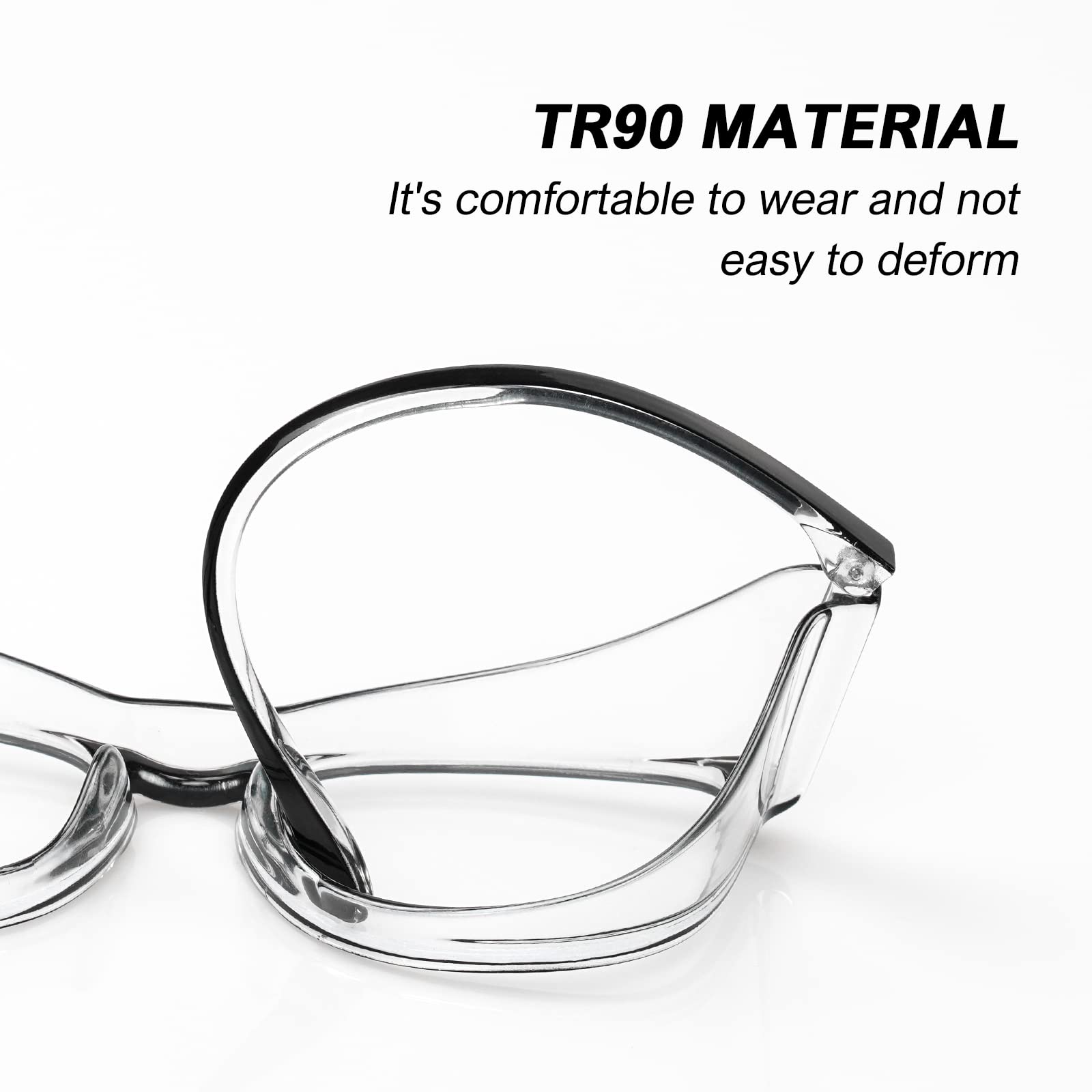 Safety Glasses for Women Men, 2Pack Safety Goggles Anti Fog, UV Protection Blue Light Blocking glasses Protective Eyewear