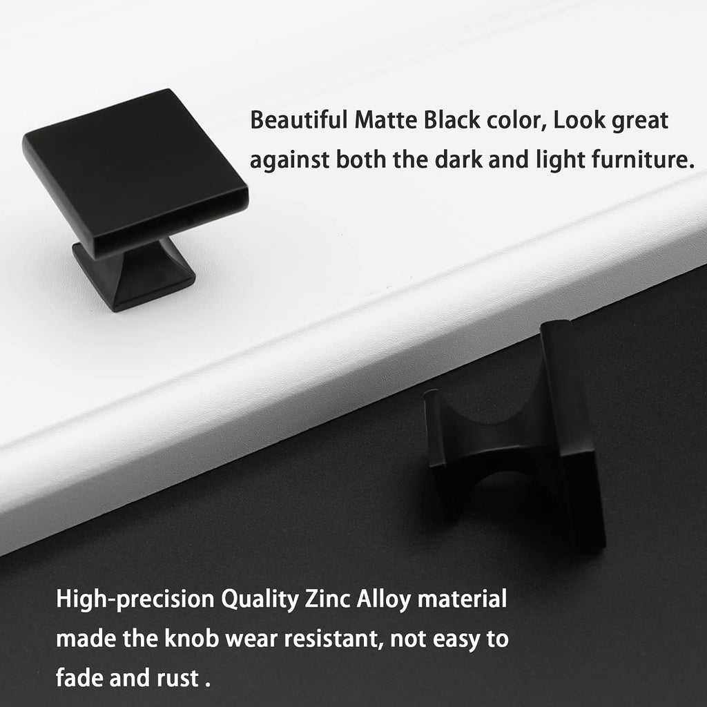 Knobs for Drawers Kitchen Cabinet Knobs Black Drawer Knobs 6 Pack - PH6785BK Black Desk Drawer Knobs Cabinet Hardware Knobs Furniture Hardware