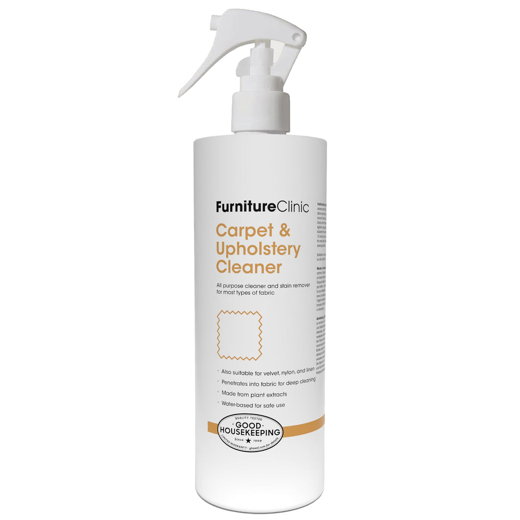 Furniture Clinic Fabric Cleaner | Everyday Cleaning Spray for Furniture, Fabric, Rugs, Carpet, Couches, Car Seats and More | Quick and Easy Application (17oz / 500ml)