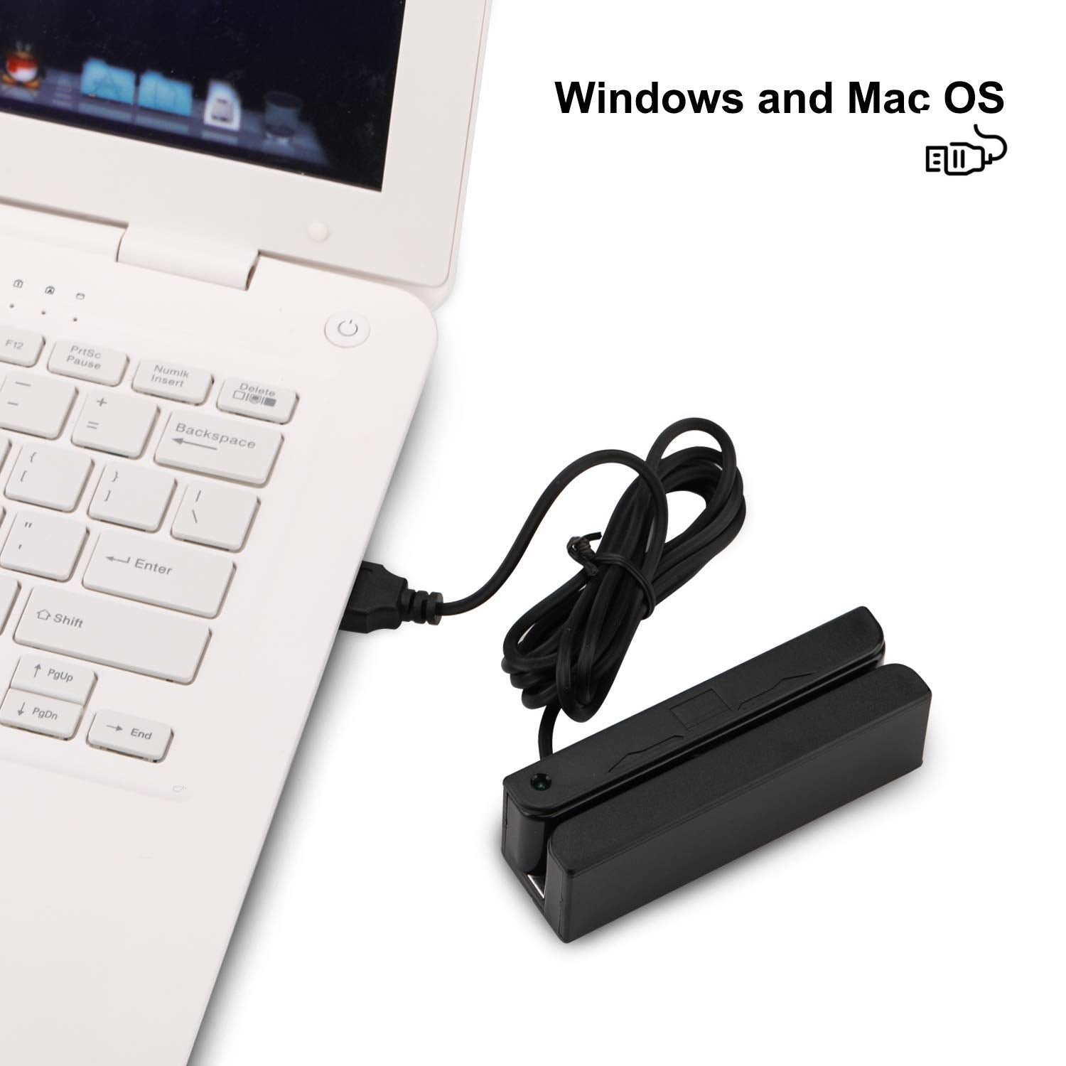 MSR90 USB Magnetic Credit Card Reader Stripe Swipe Magstripe Scanner 3 Tracks Mini Smart Card Reader MSR605 MSR606 Deftun