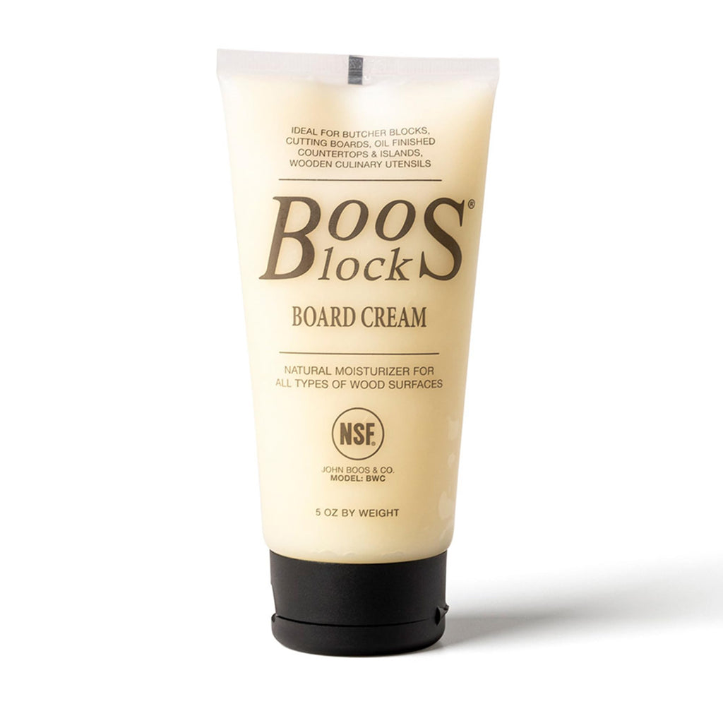 John Boos 5 oz Board Cream with Beeswax and Mineral Oil for Wood Surface Care – All-Natural Conditioner & Sealer for Butcher Blocks, Wooden Cutting Boards, Countertops, and Utensils