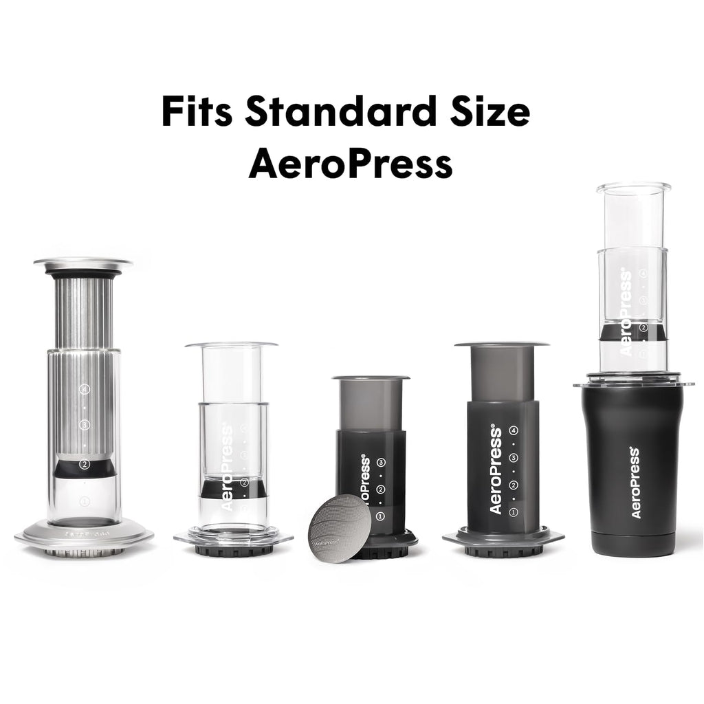 AeroPress 316 Stainless Steel Reusable Filter, Durable Metal Coffee Filter, Sustainable, Eco-Friendly, Travel-Friendly, Fits Standard Size AeroPress Manual Coffee Makers
