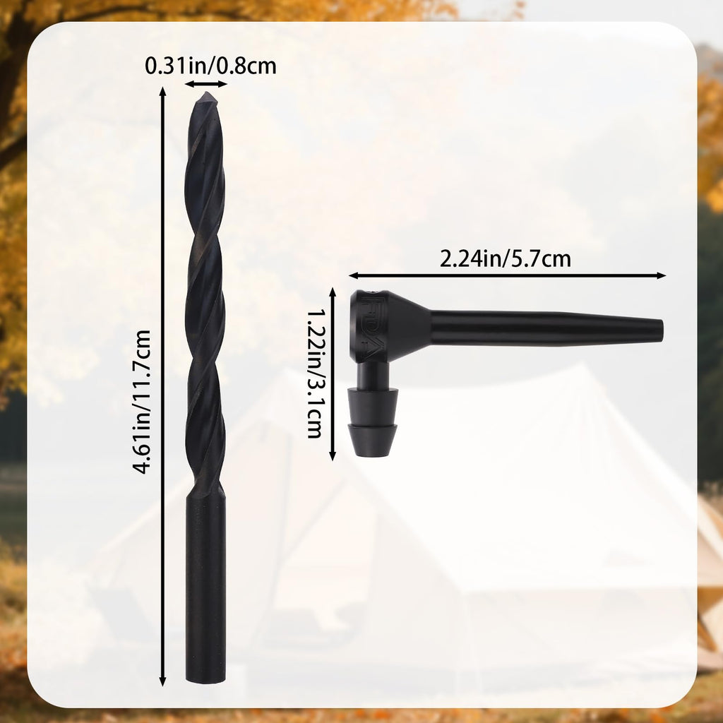 31pcs Maple Syrup Tapping Kit, Birch Tree Taps with Matching Drill Bit for Experts or Beginners Maple Birch Tree Syrup Collection Supplies(Black)