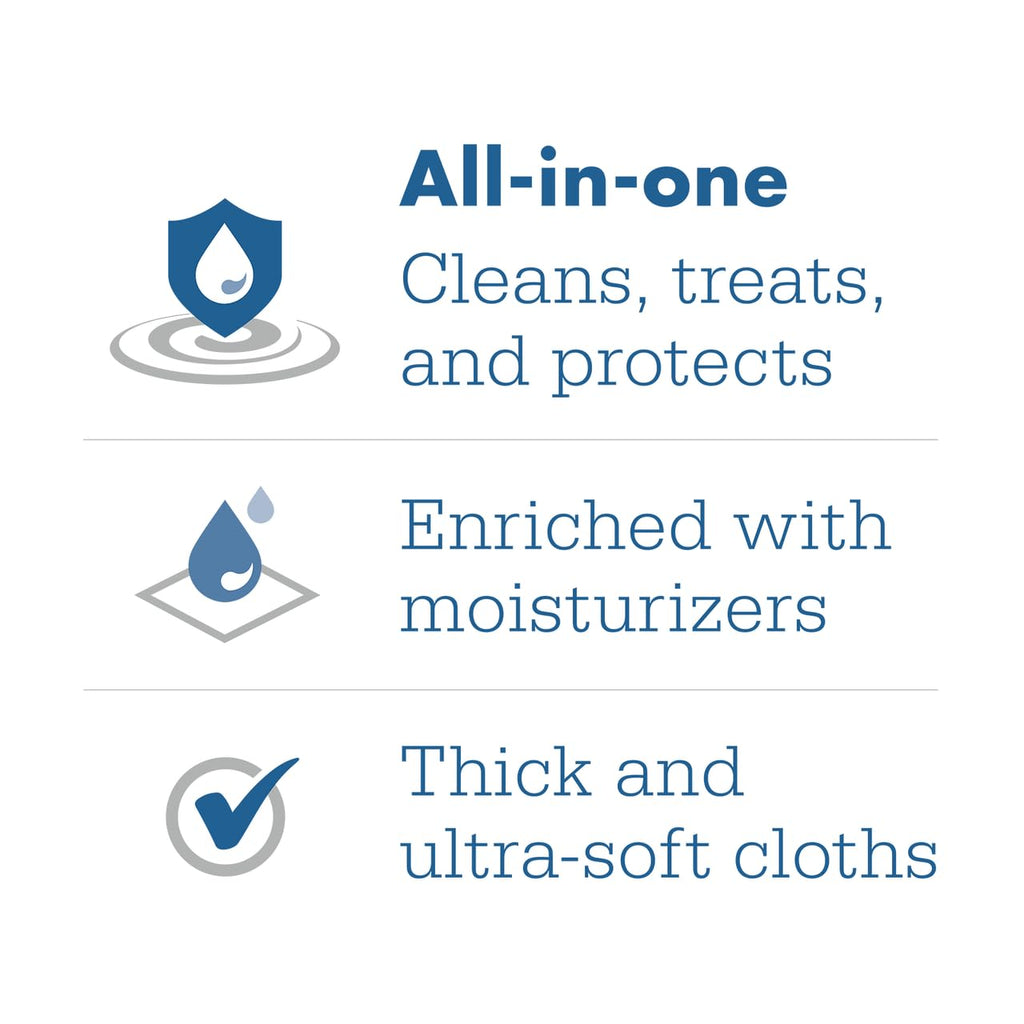 All-in-One Stryker Sage Bath Hygienic Full-Body Washcloths - 24 Large Wipes for Cleansing, Soothing, and Protecting Skin in a Single Step