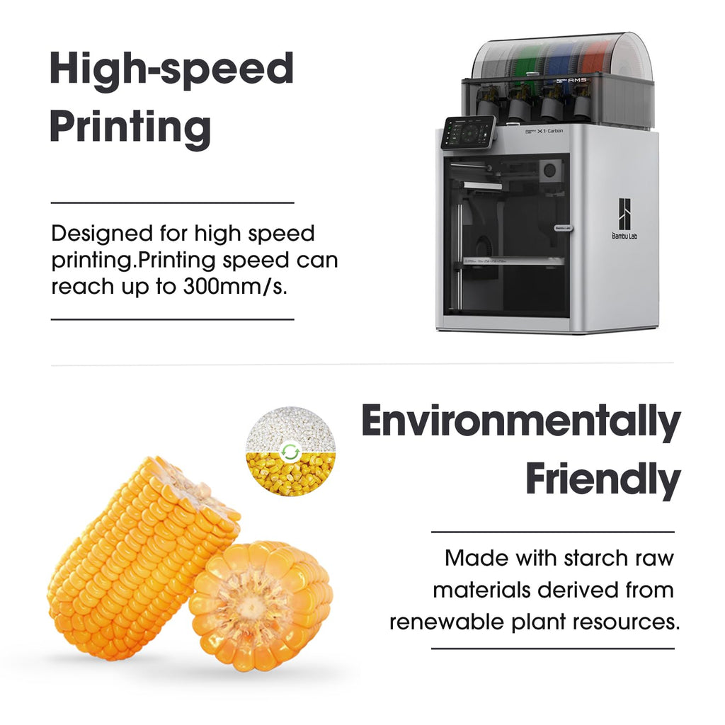 eSUN PLA Filament 1.75mm, PLA Basic 3D Printer Filament Dimensional Accuracy +/- 0.05mm, 1KG Spool (2.2 LBS) Speedy PLA Filament for 3D Printers, White