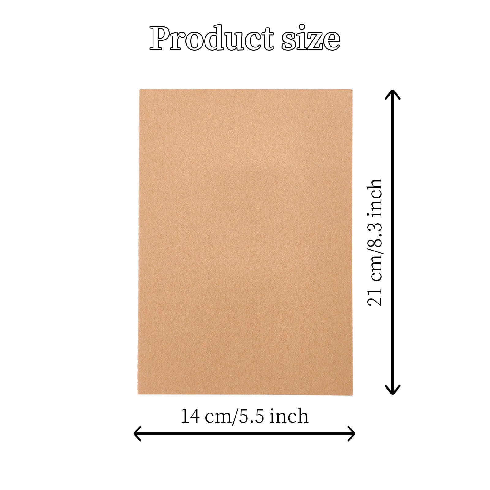 30 PCS Kraft Notebook,Kraft Paper Lined Notebooks,Travel Journal Books,Bulk Lined Notebook Journals,for Traveler, Notes, Memo - Bulk Journals Sewn Brown Notebook, 8.3'' x 5.5''