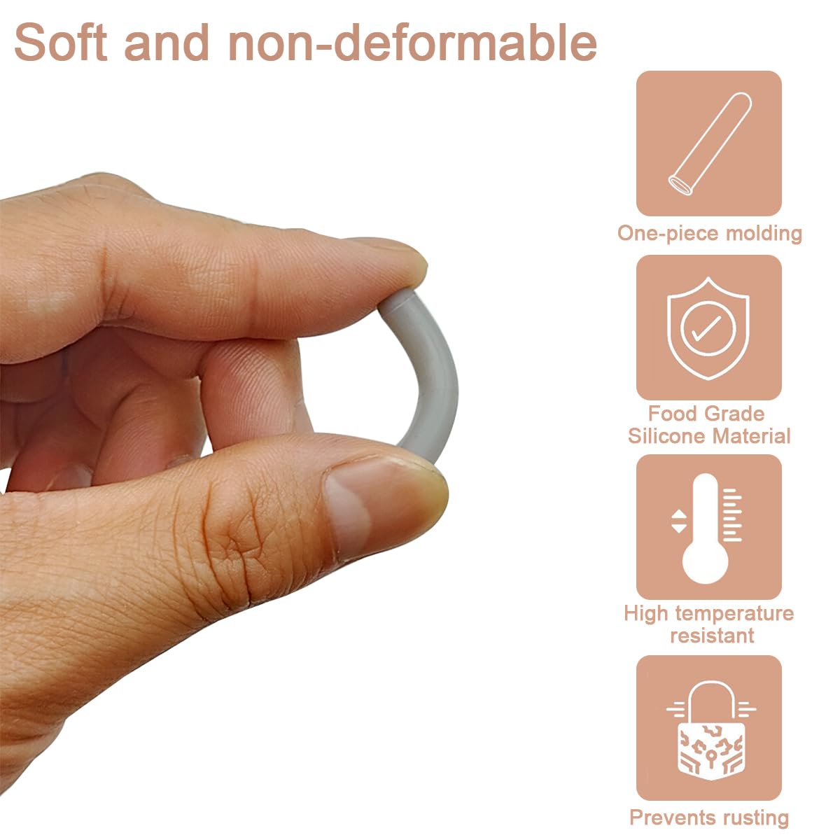 100 Pcs Universal Silicone Dishwasher Rack Tine Prong Repair End Tip Caps, Dishwasher Rack Tine Repair Kit, Round End Caps, Shelf Organizer Tip Cap Wire Thread Protector Cover, Anti Slip,1 inch, Gray