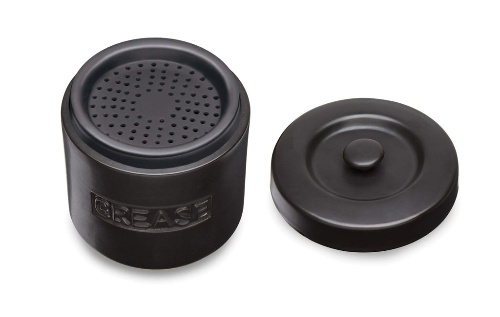 Fox Run 48764 Ceramic Grease Container 4-Cup Black