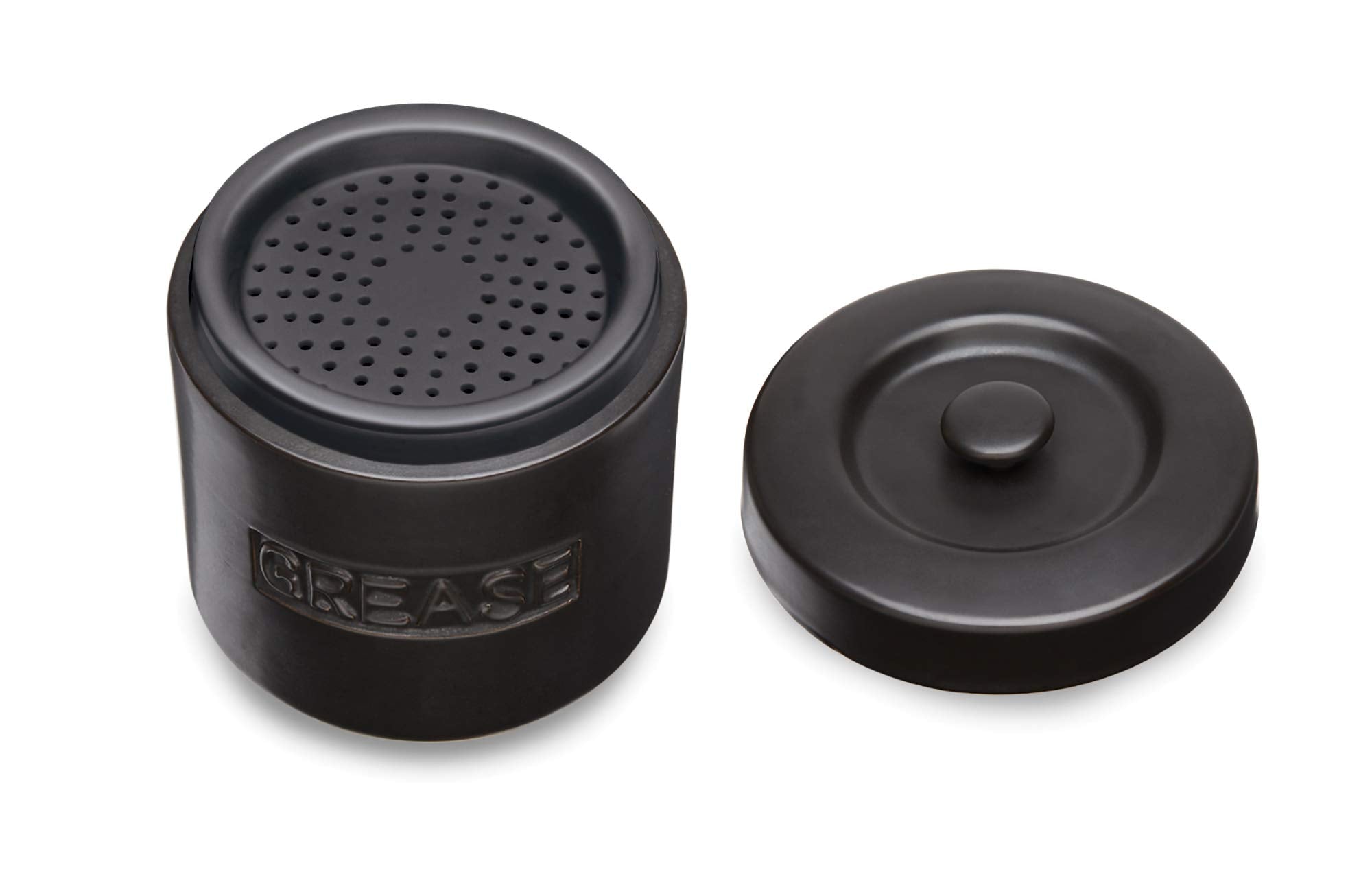 Fox Run 48764 Ceramic Grease Container 4-Cup Black