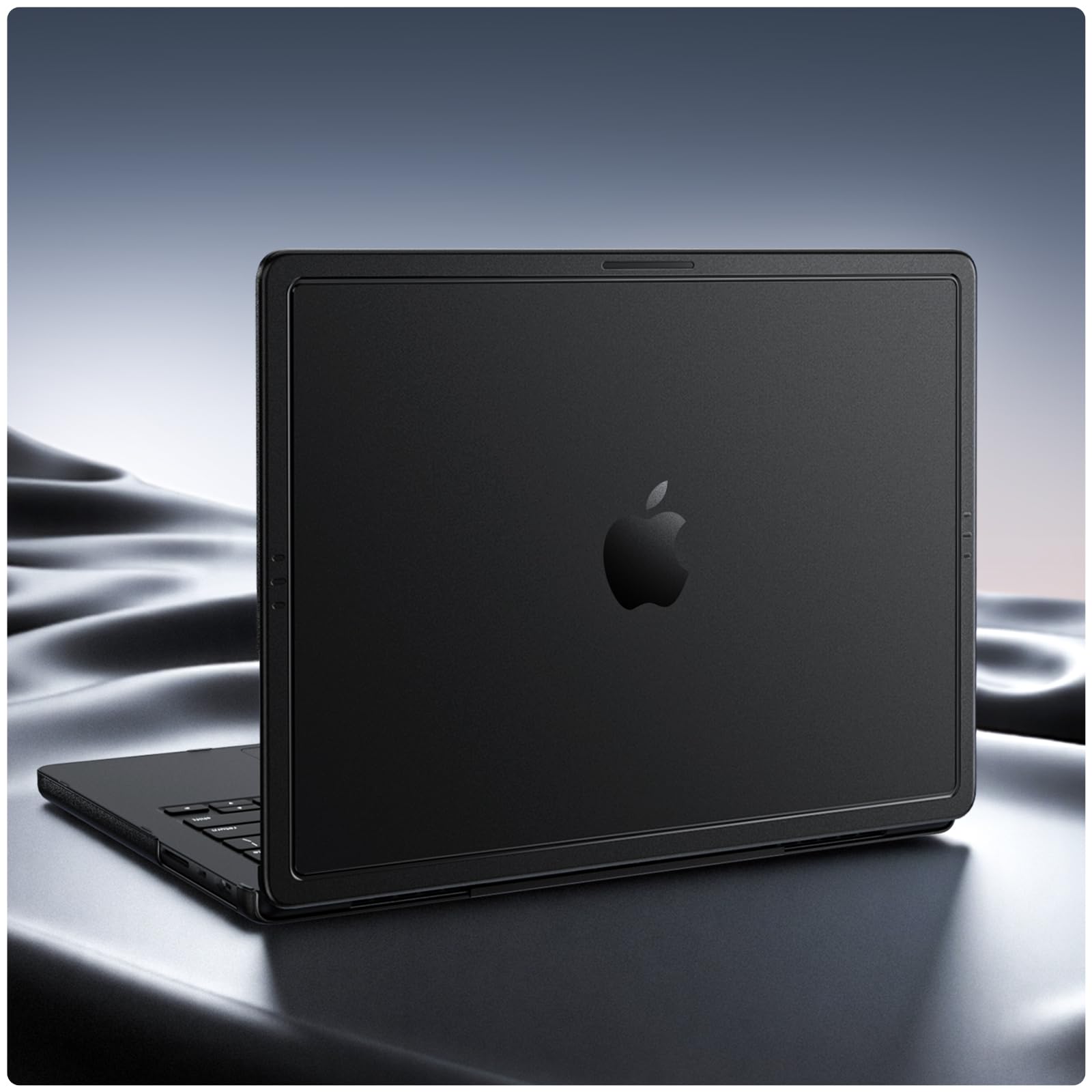 Soonjet CrackGuard for MacBook Pro 14 inch Case M5 M4 M3 M2 M1 Pro/Max 2026 2025-2021 [Anti-Crack Upgrade] [100% Match Official Color] Cover Protective Hard Shell Case Laptop - Space Black Clear