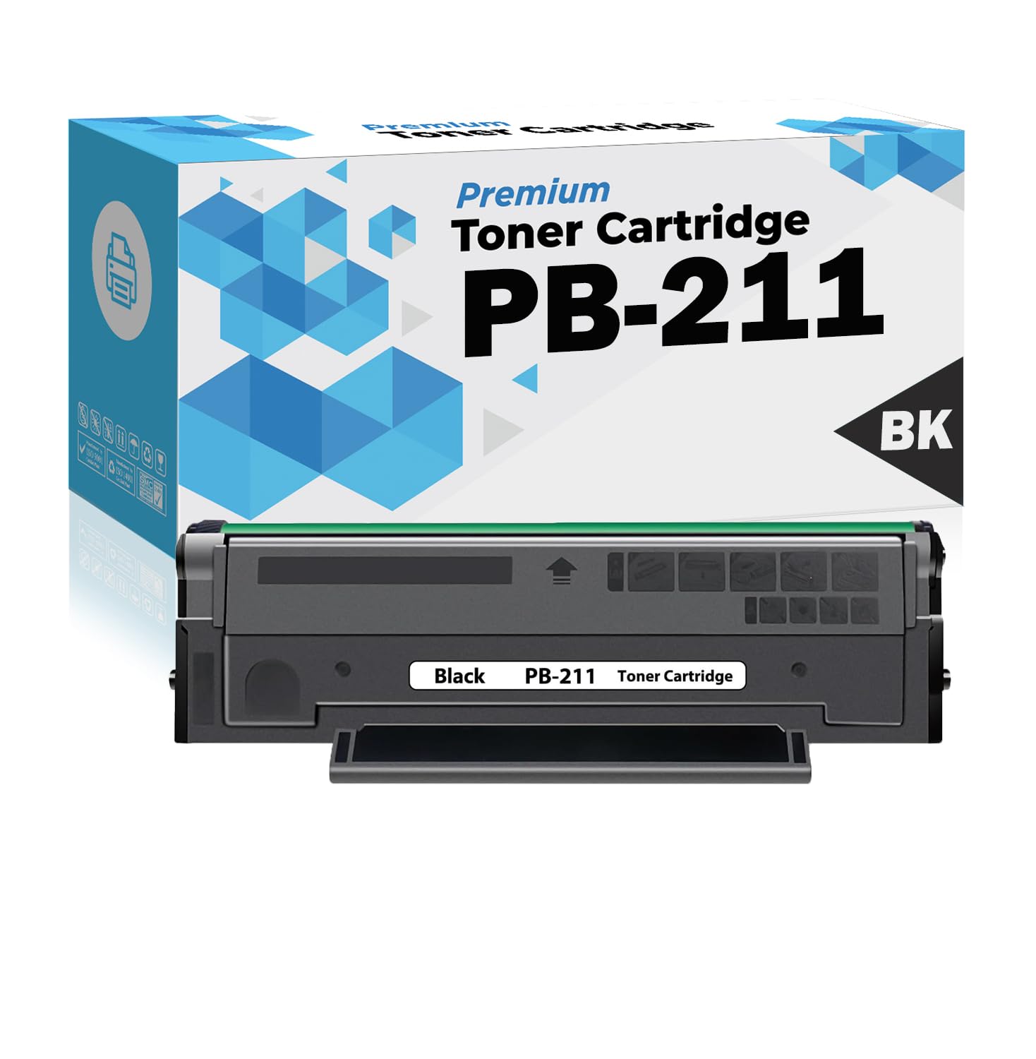 Ultra Toner® Compatible Replacement for PB-211 Black Toner Cartridge PB-211EV for Pantum P2500W P2502W M6550 M6550NW M6600 M6600NW M6552NW PB211 PB211EV Printer (1PK)