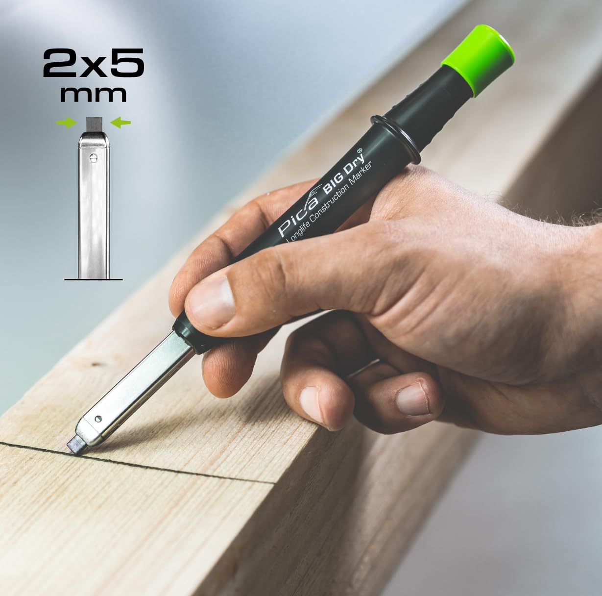 Pica Big Dry Marker for Construction, Graphite