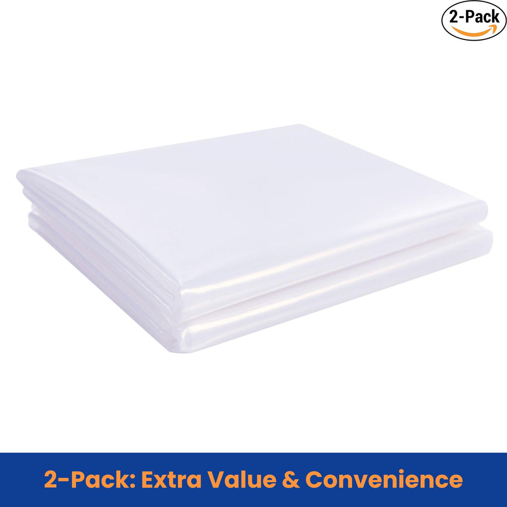 VICMORE 2 Pack King Size Mattress Bags for Moving and Storage — 78" x 100" Plastic Mattress Covers, Waterproof Protector for King and Cal King Beds, Mattress Disposal Bags