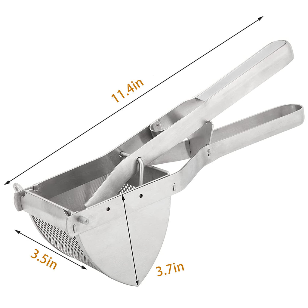 MyLifeUNIT Potato Ricer, Stainless Steel Potato Masher & Squeezer, Extra Large Capacity Ricer for Mashed Potatoes, Ergonomic Comfort Grip