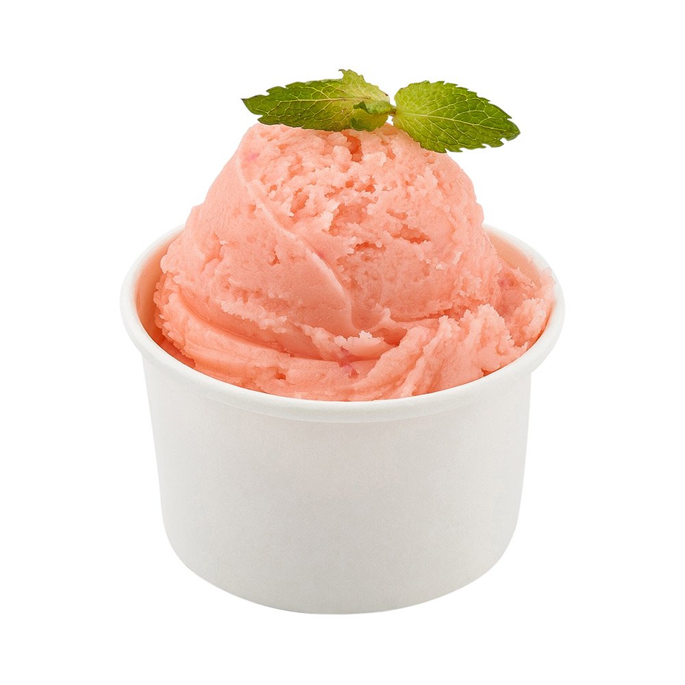 Coppetta 5-Ounce Dessert Cups, 50 Disposable Ice Cream Cups - Lids Sold Separately, Sturdy, White Paper Frozen Yogurt Bowls, for Hot and Cold Foods, Perfect for Gelato Or Mousse - Restaurantware